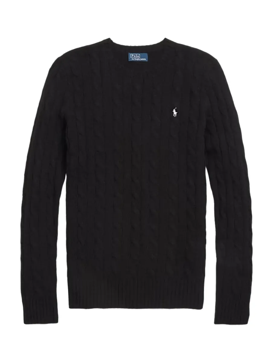 Wool-Cashmere Crewneck Jumper Black