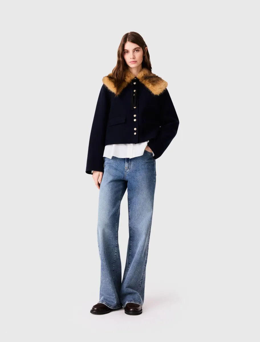 Short double-faced coat