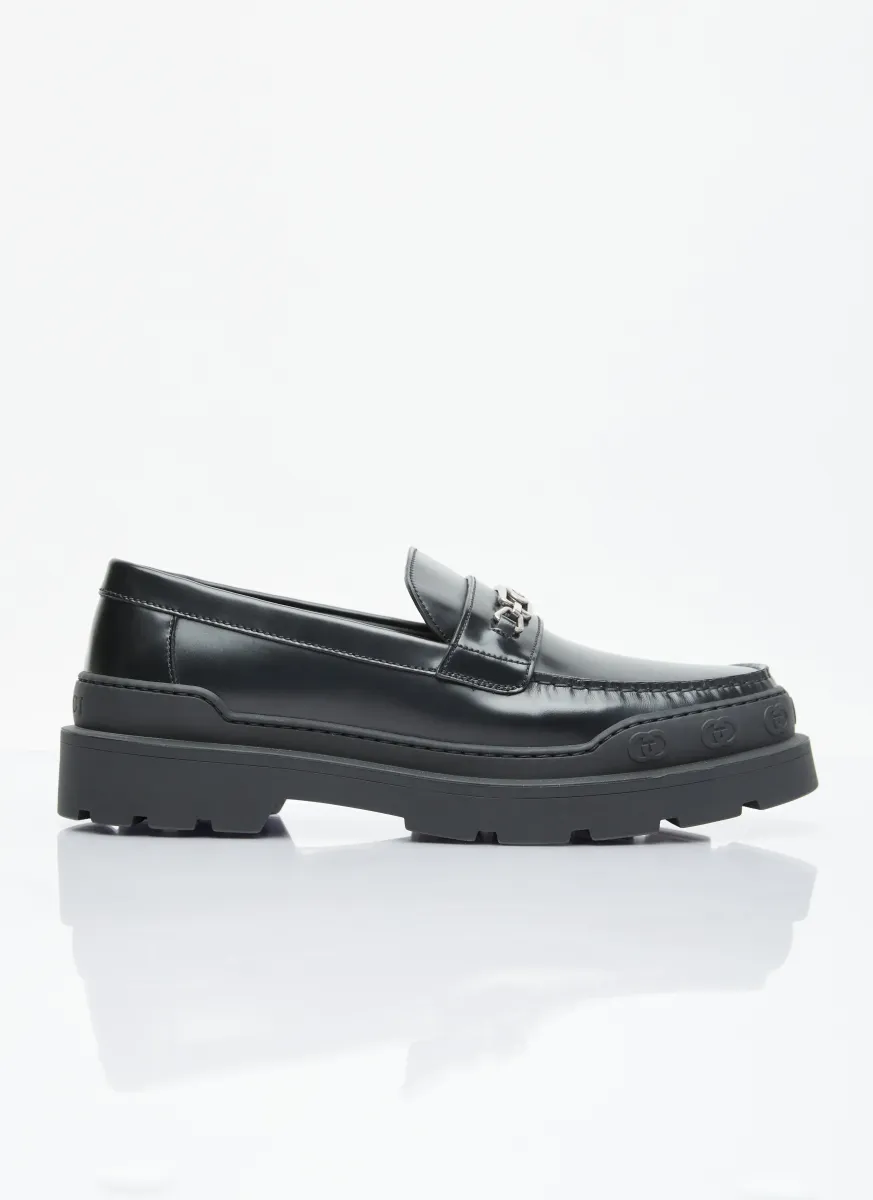 Interlocking G Leather Loafers