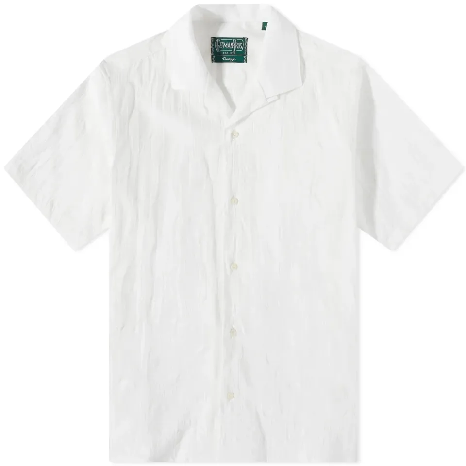Short Sleeve Camp Collar Panama Shirt