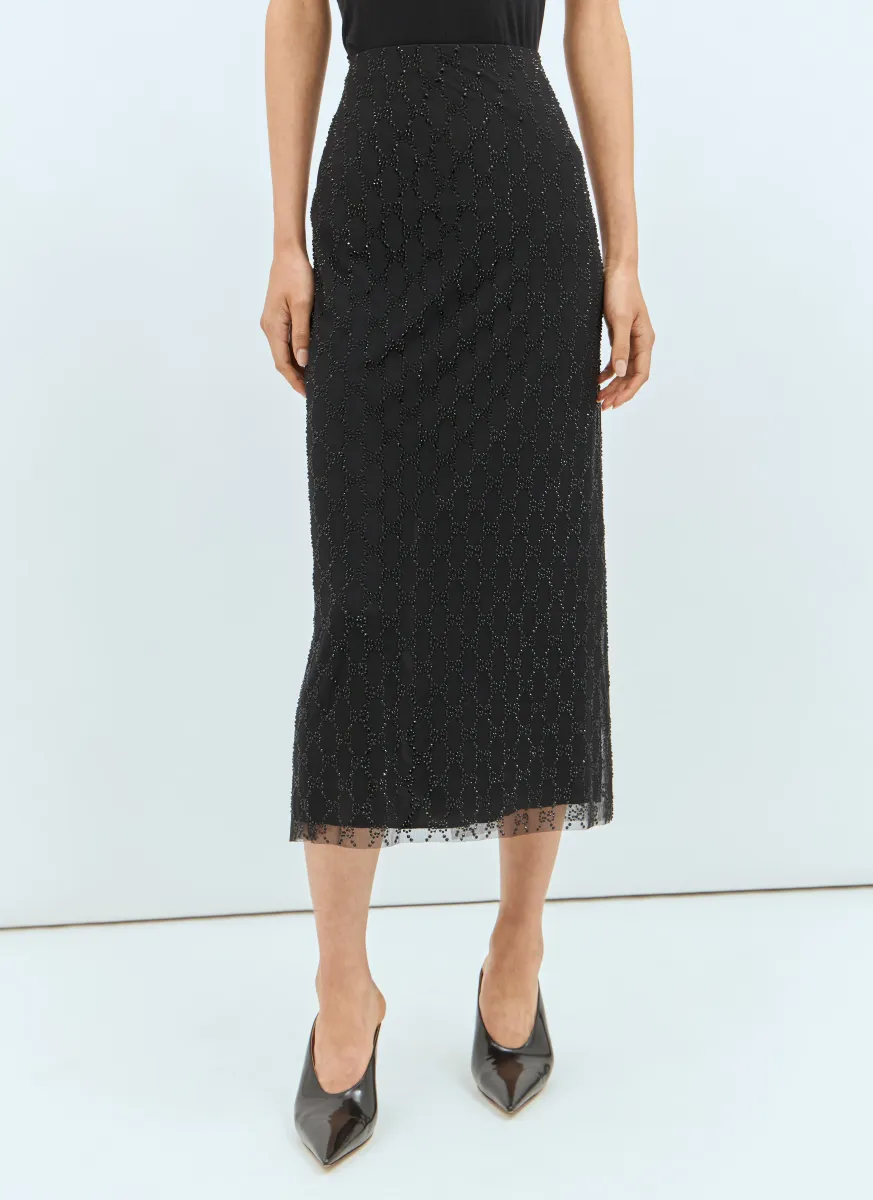 Tulle Midi Skirt