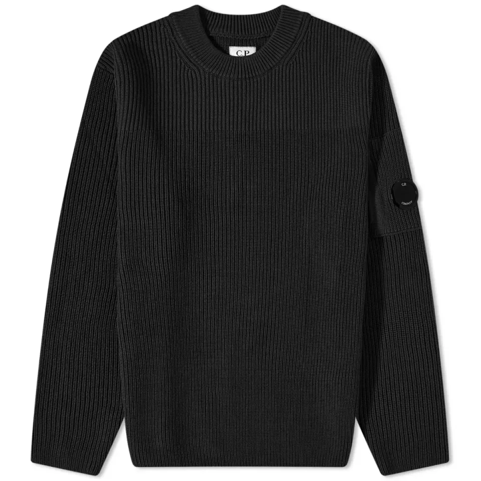Lens Ribbed Crew Knit