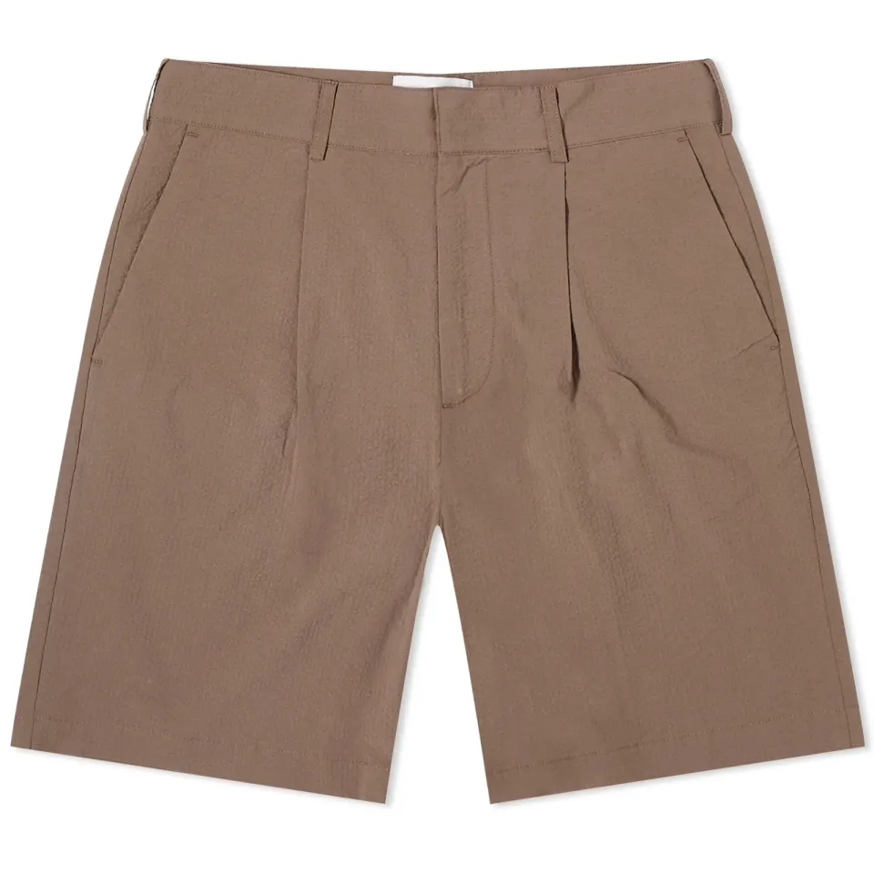 Linton Pleat Seersucker Shorts