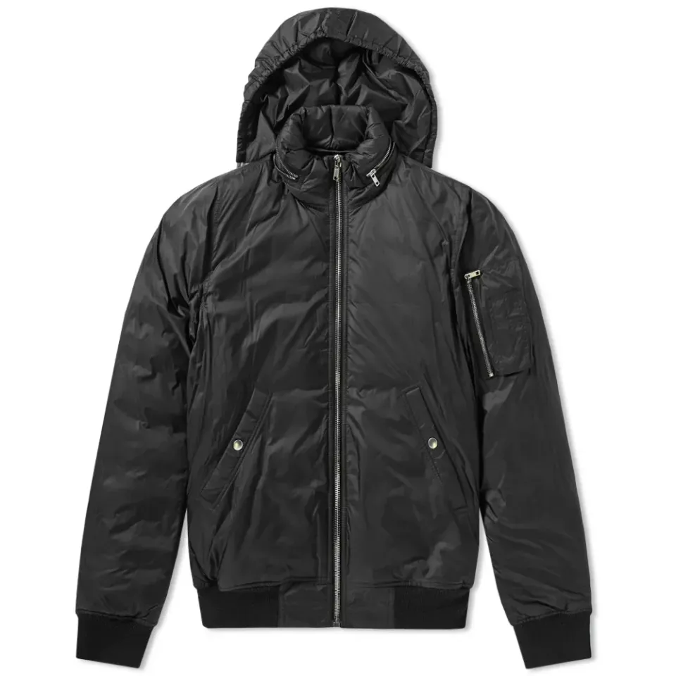 Zip Hood Bomber Jacket