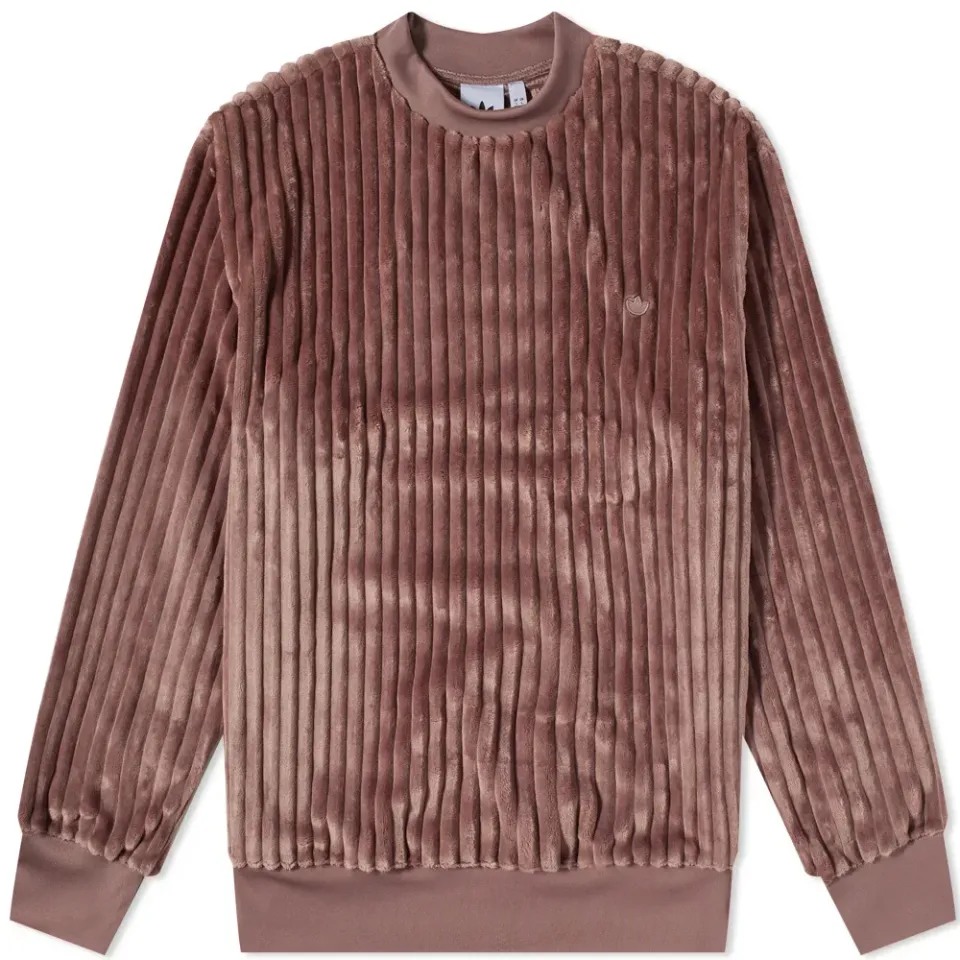 Contempo Pleated Fleece Crew Sweat
