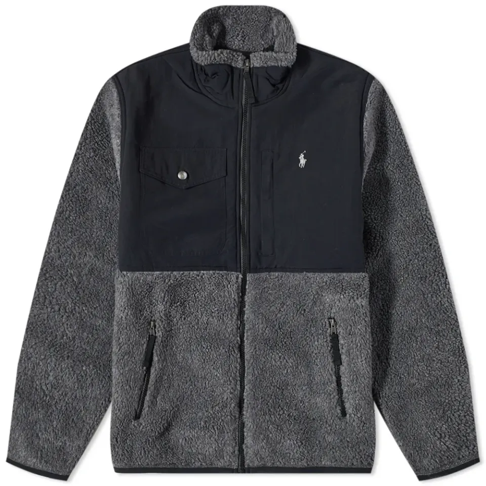 Panelled Zip Through Fleece