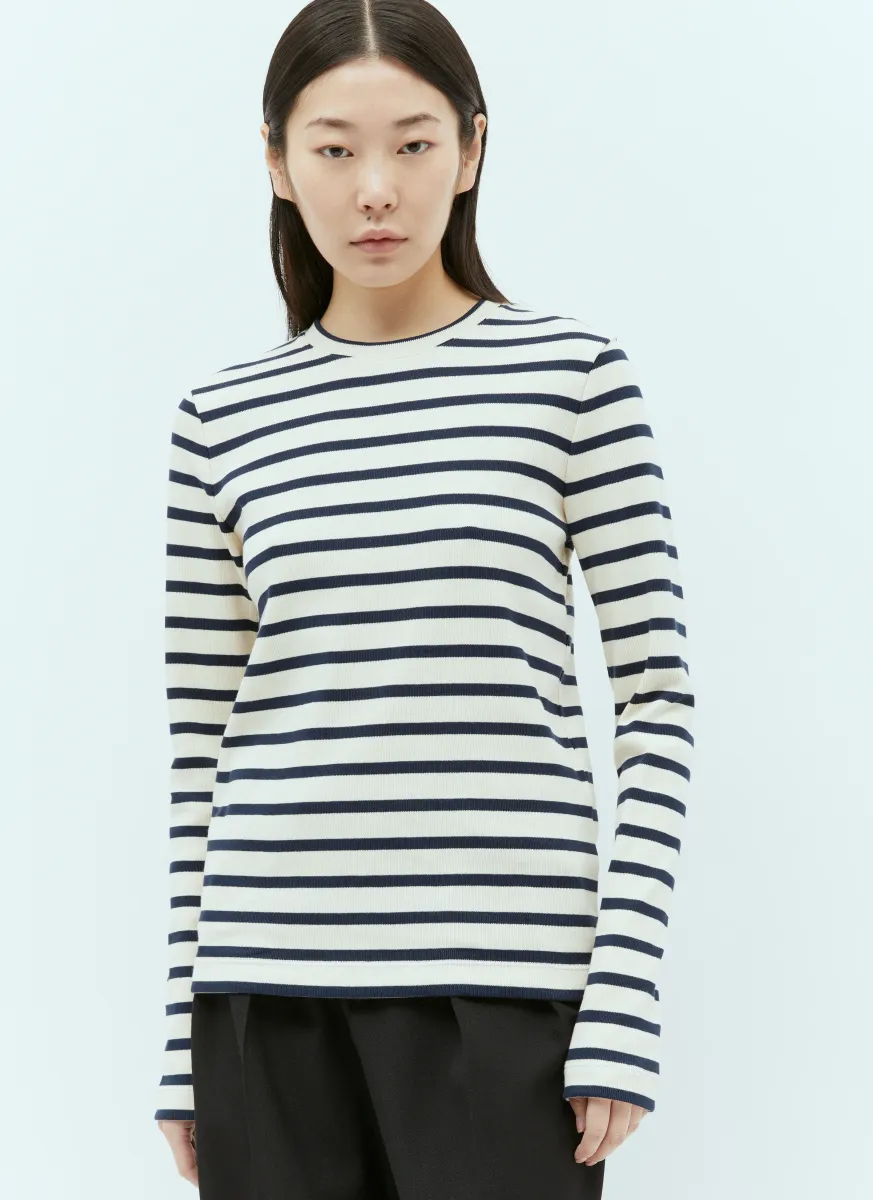 Striped Ribbed Top