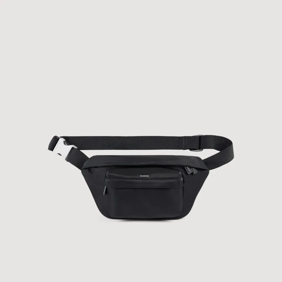 Technical fabric shoulder bag