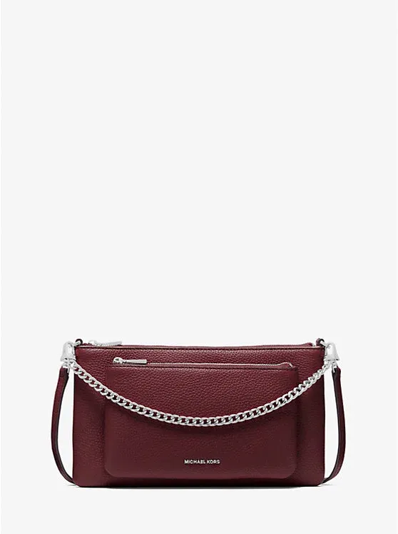 Jet Set Medium Pebbled Leather Convertible Crossbody Bag