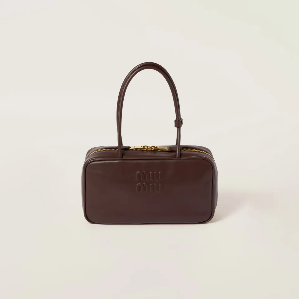 Beau leather top-handle bag
