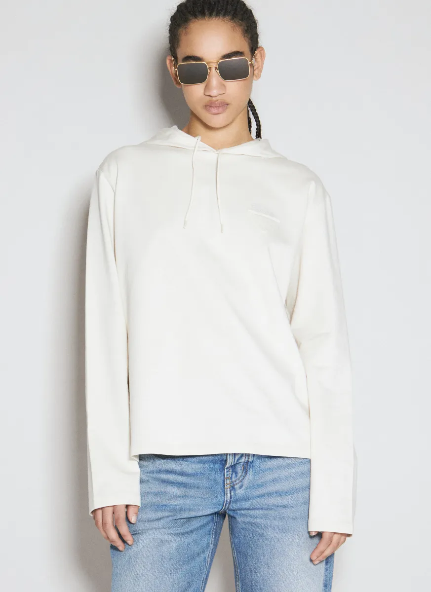 Logo Patch Hooded Sweatshirt
