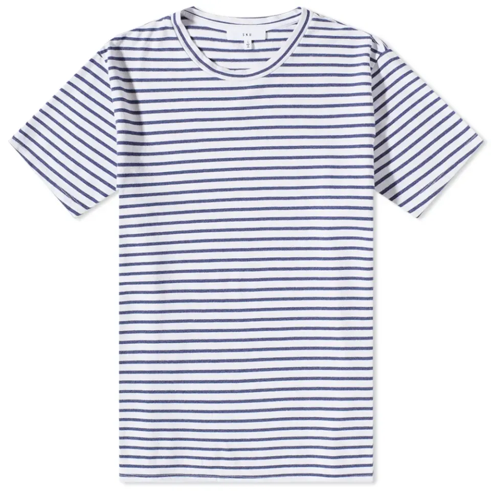 Organic Hemp Stripe Crew T-Shirt