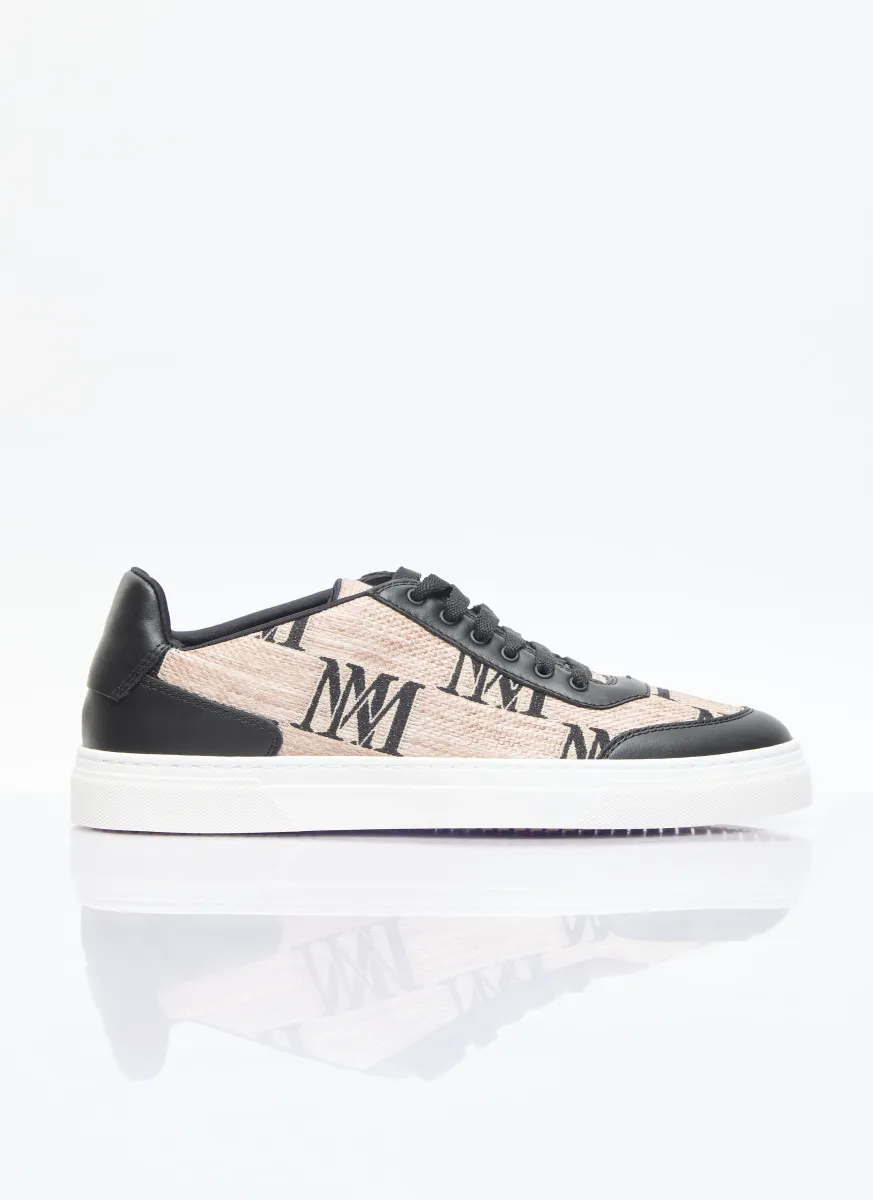 Jacquard Raffia-Effect Sneakers
