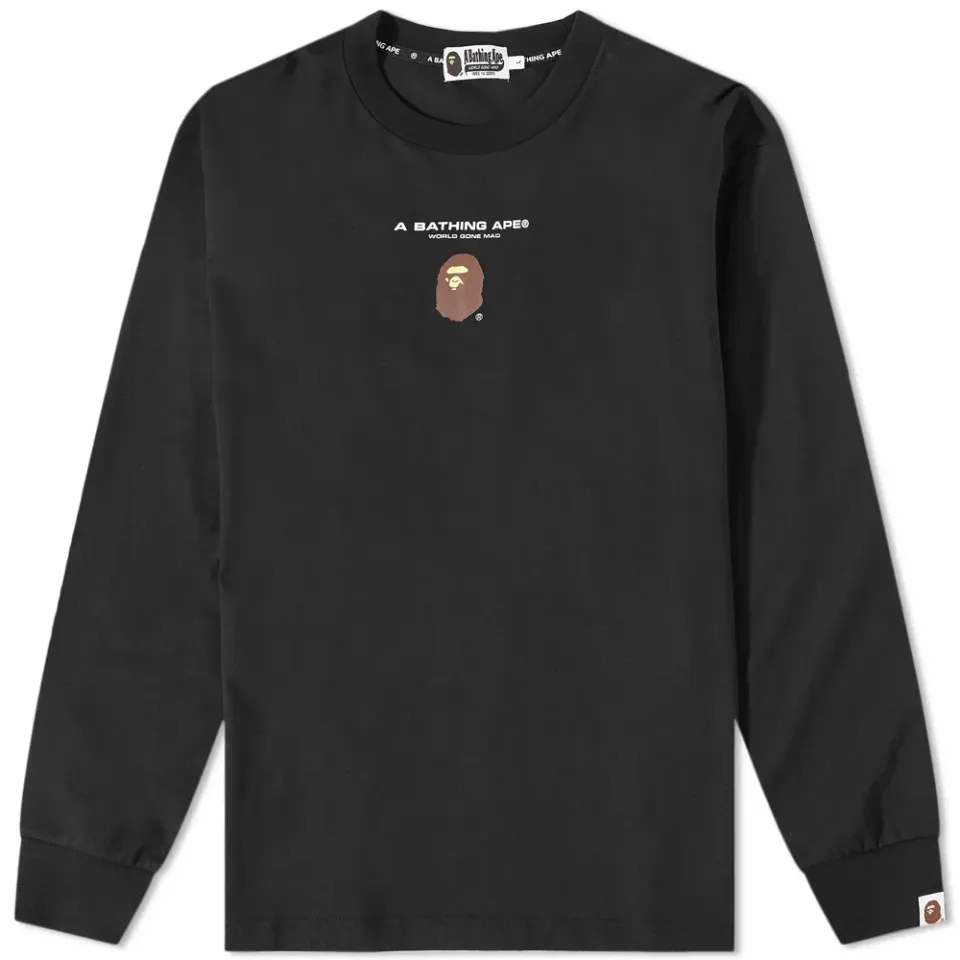 Long Sleeve Bape General Relaxed Fit T-Shirt