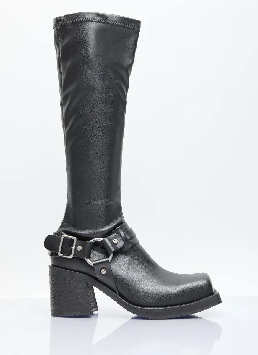 Pull-On Buckle Boots