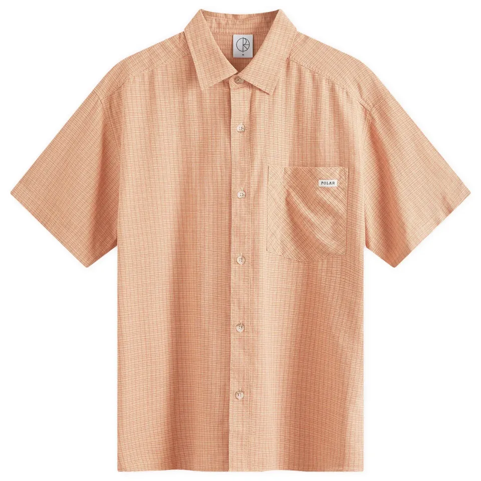 Polar Skate Co. Mitchell Short Sleeve Check Shirt