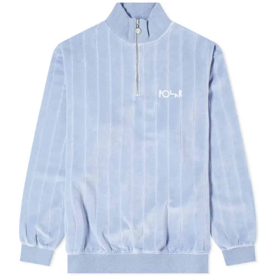 Polar Skate Co. Velour Zip Neck Sweat