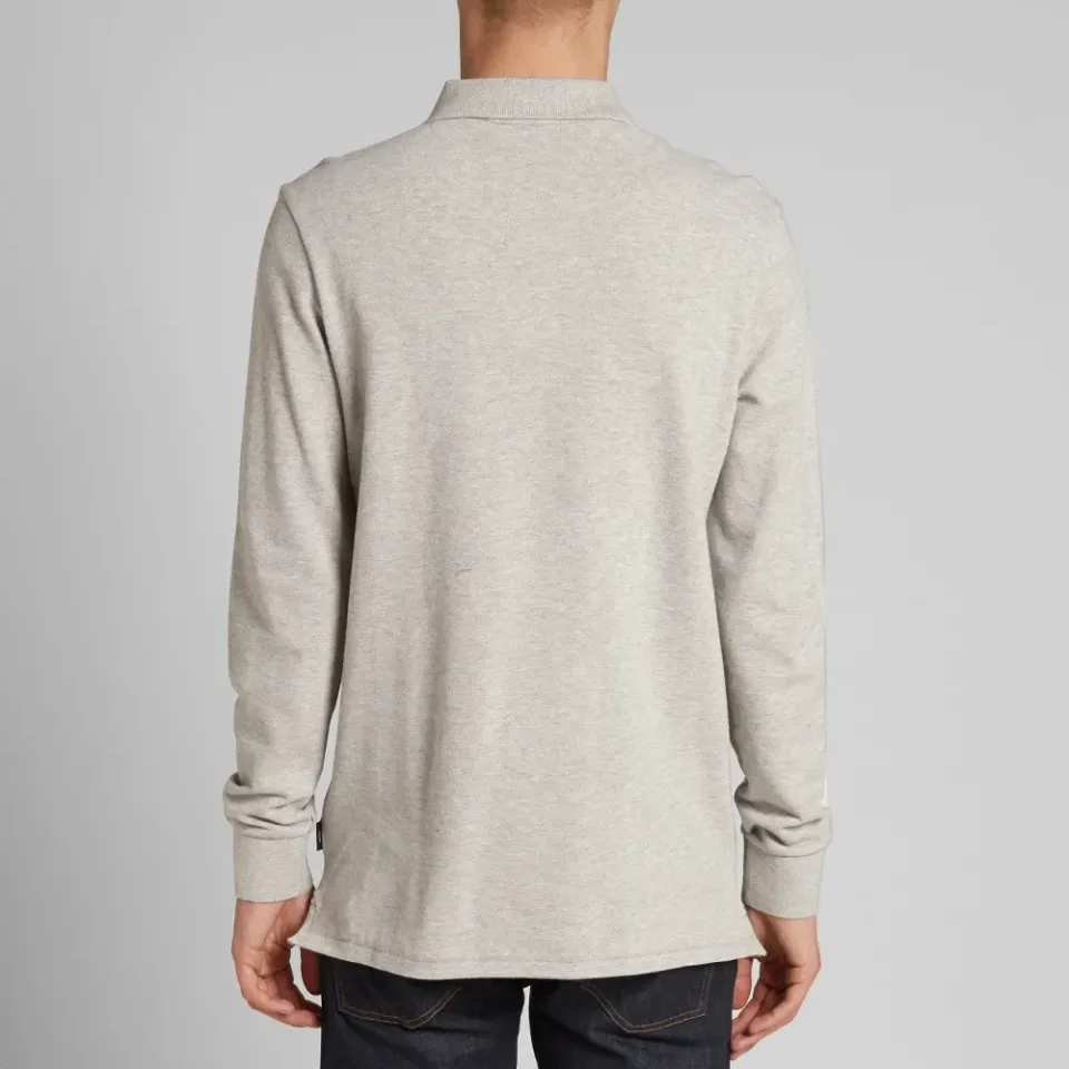 Regular Fit Long Sleeve Zebra Polo