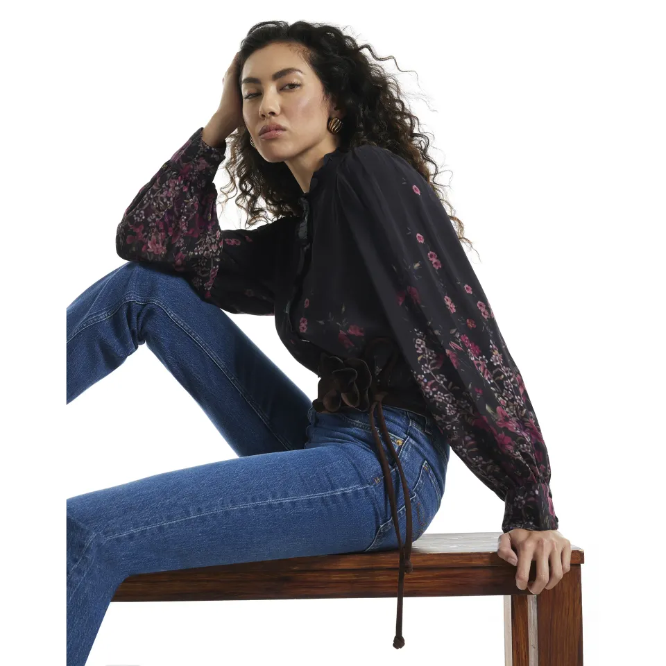 Floral Frill Blouse
