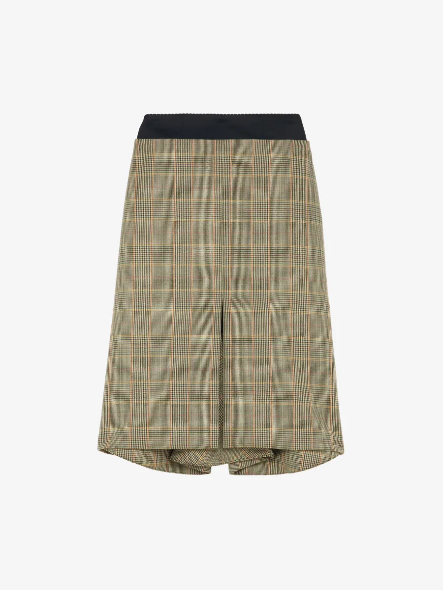 Country Check Kickback Skirt