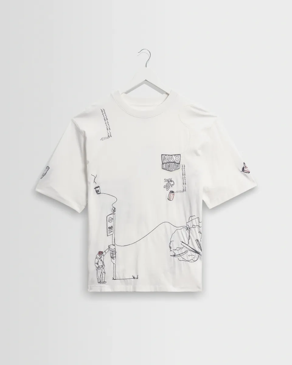 Milton - Off White Organic Cotton London Graphic t-Shirt