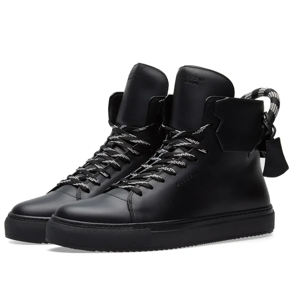 125MM Corda Leather High Sneaker