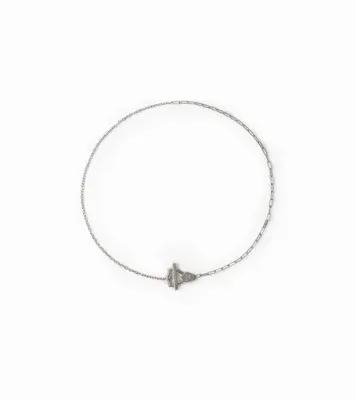 Shield Necklace in Silver