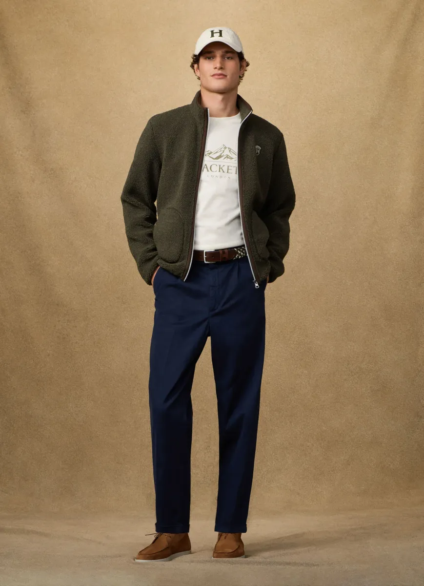 Relaxed Fit Fulham Pleated Chino