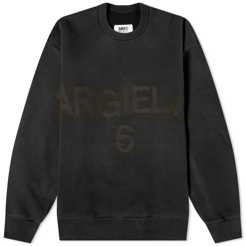 MM6 Pull Over Crew Neck Logo Sweat
