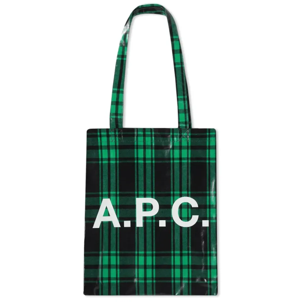A.P.C. Lou Check Tote Bag