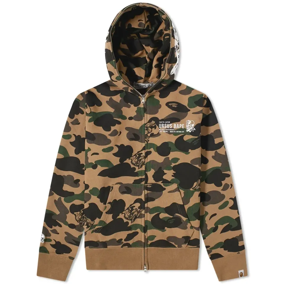 BAPE Ursus Camo Full Zip Hoodie