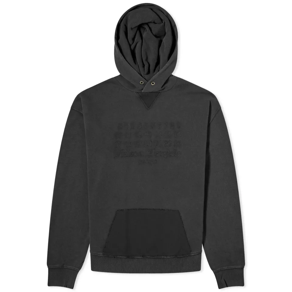 Tonal Number Logo Hoodie