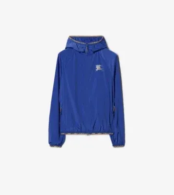 Nylon Hooded Jacket in Knight blue