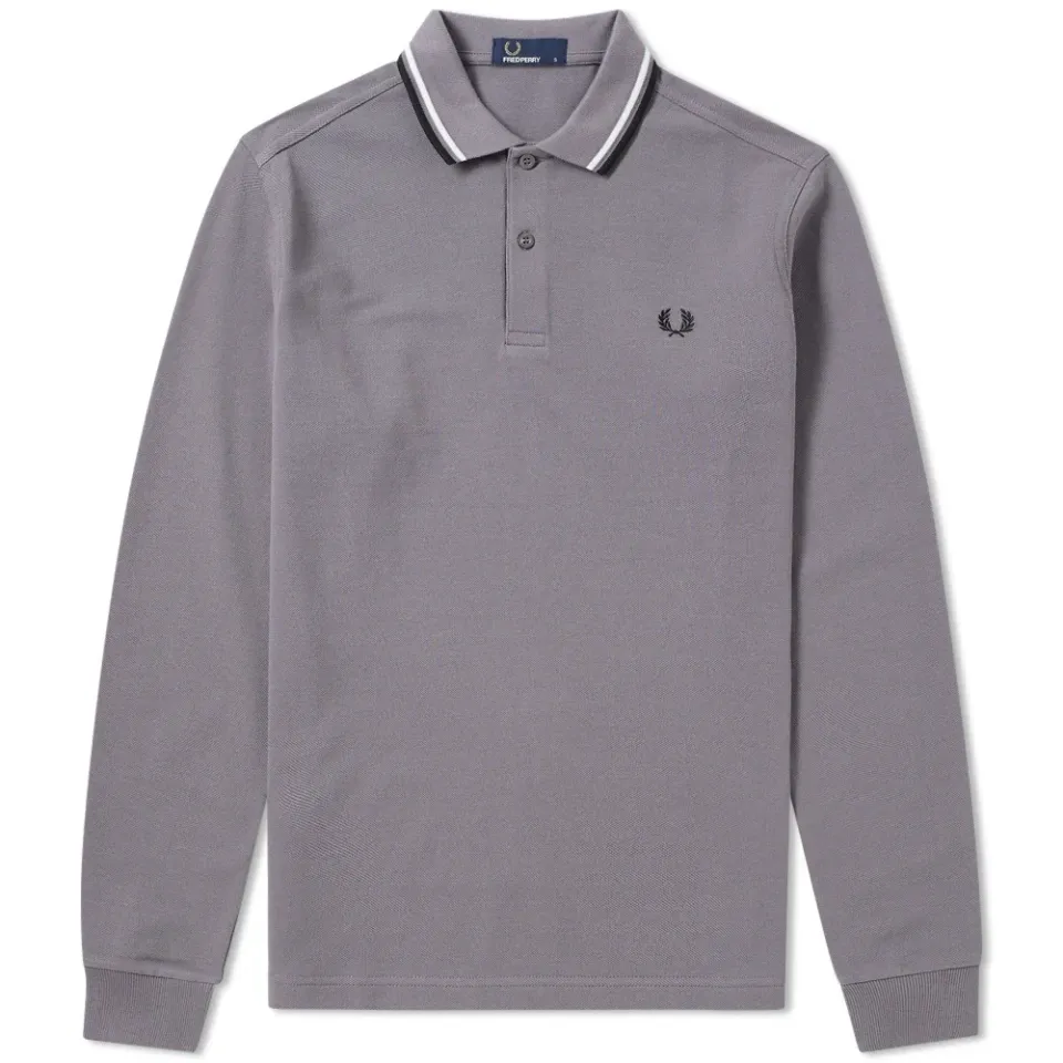 Fred Perry Long Sleeve Twin Tipped Polo