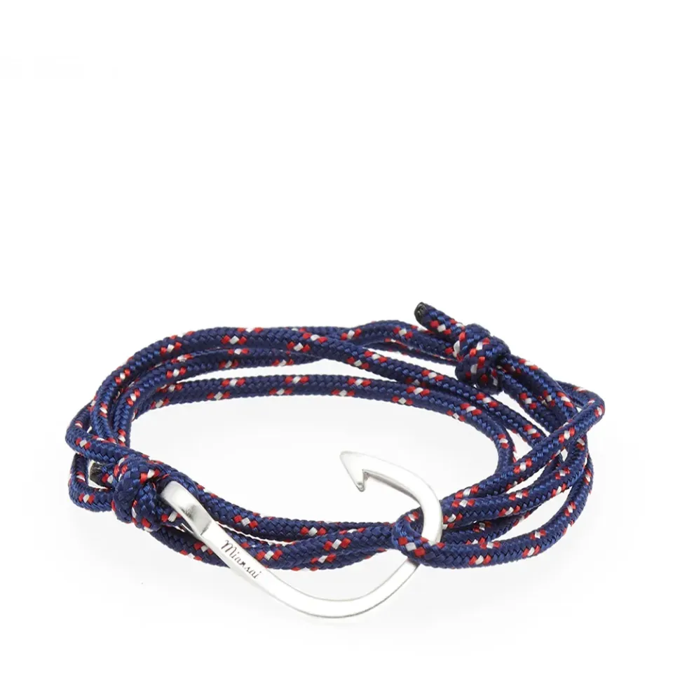 Silver Hook Rope Bracelet