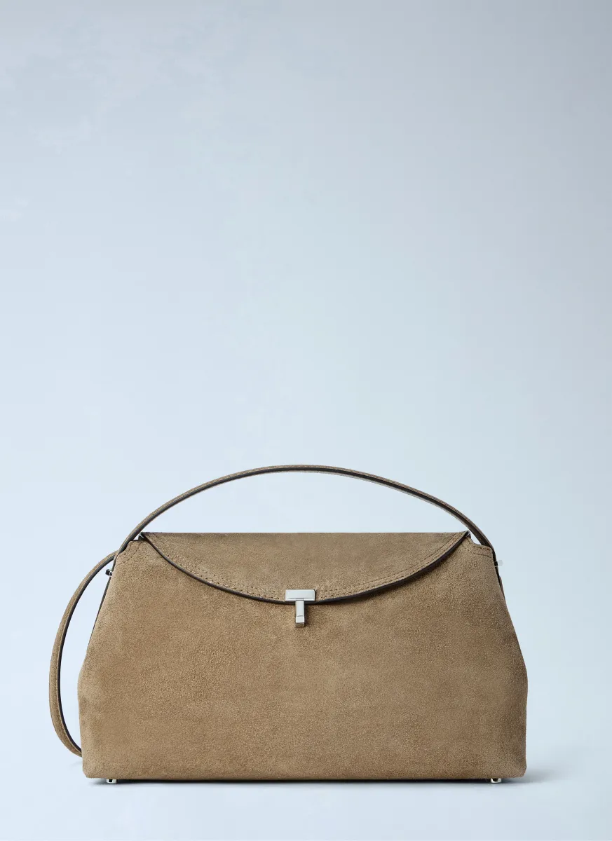T-Lock Suede Top Handle