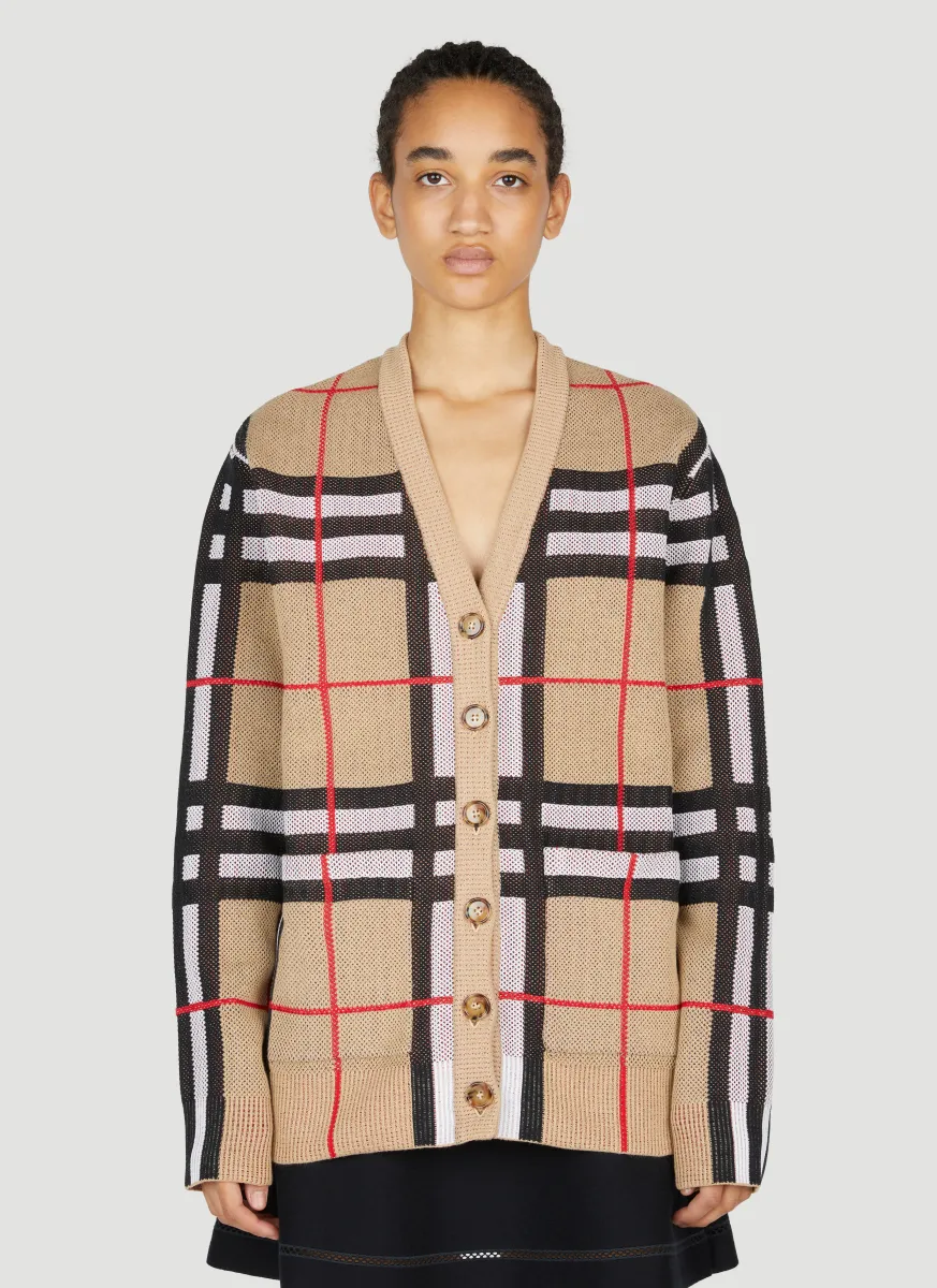 Iconic Check Jacquard Cardigan