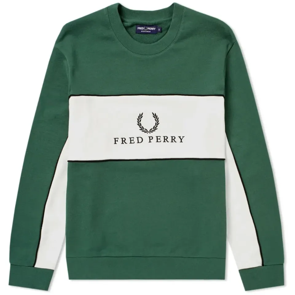 Fred Perry Panel Piped Sweat