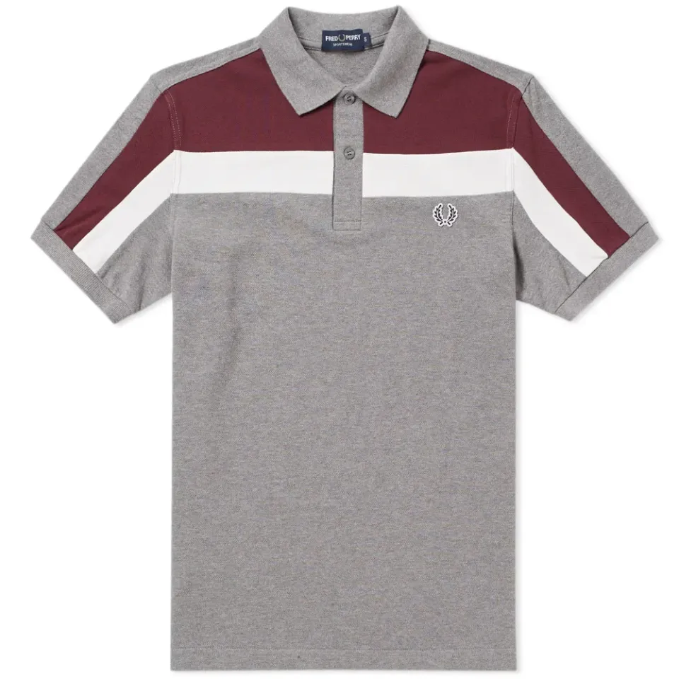 Fred Perry Colour Block Panel Pique Polo