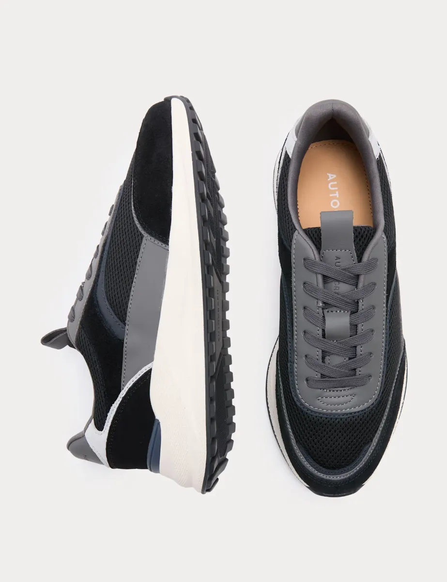 Sports Mesh Trainers Black Mix