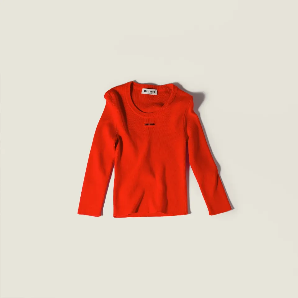 Cotton crew-neck sweater