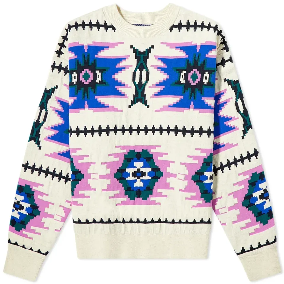 Isabel Marant Etoile Ikat Logo Crew Sweat