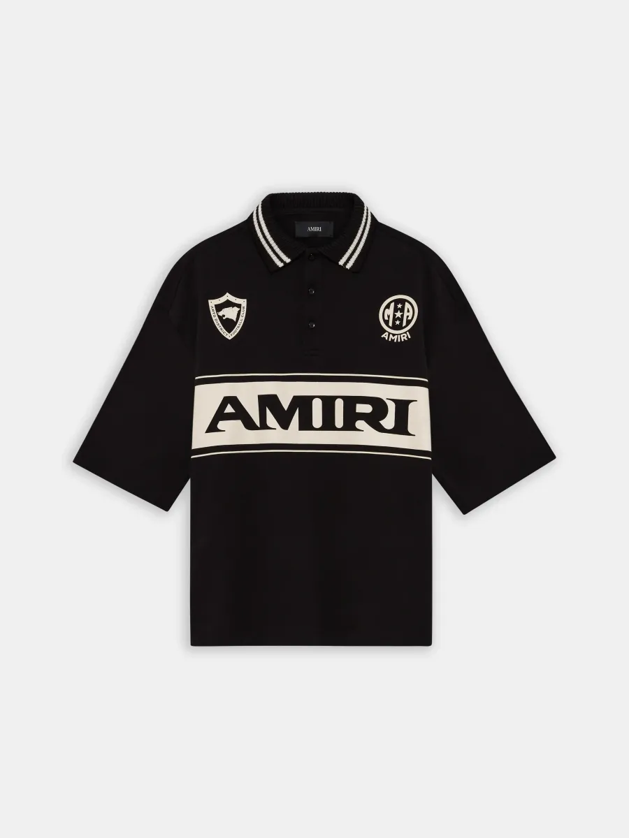 SPORT OVERSIZED POLO - Black