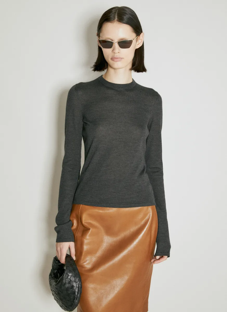 Cashmere, Wool And Silk Sweater