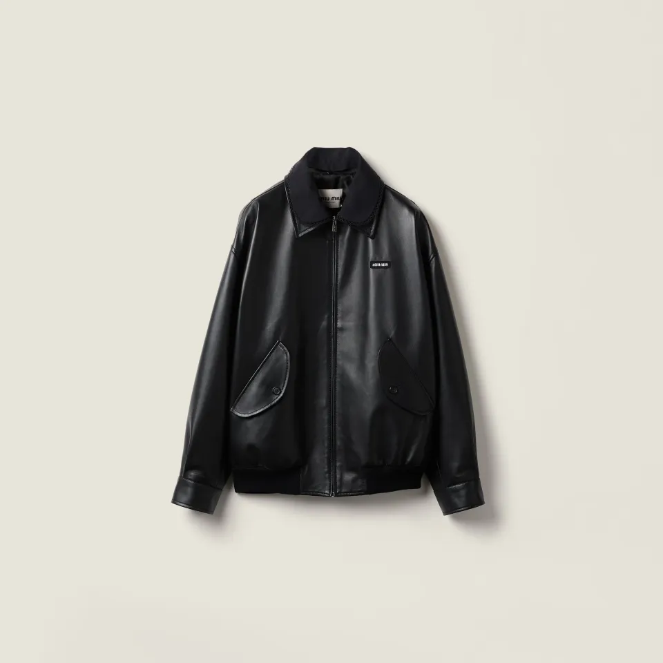 Nappa leather jacket