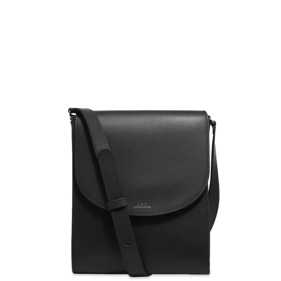 A.P.C. Demi-Lune Leather Sacoche
