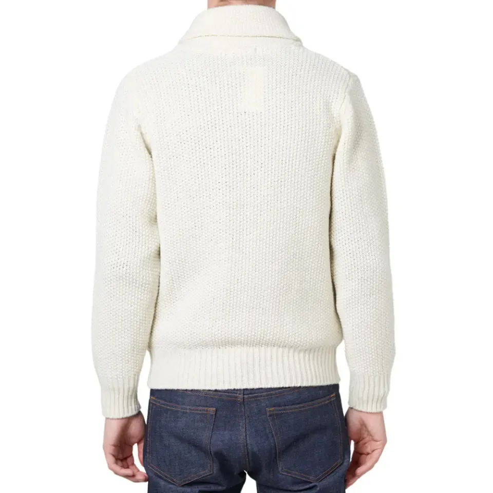 J.S. Homestead British Wool Shawl Collar Cardigan