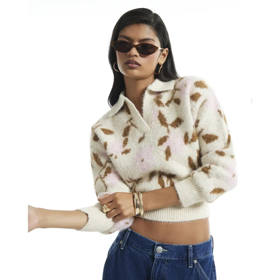 Floral Polo Jumper