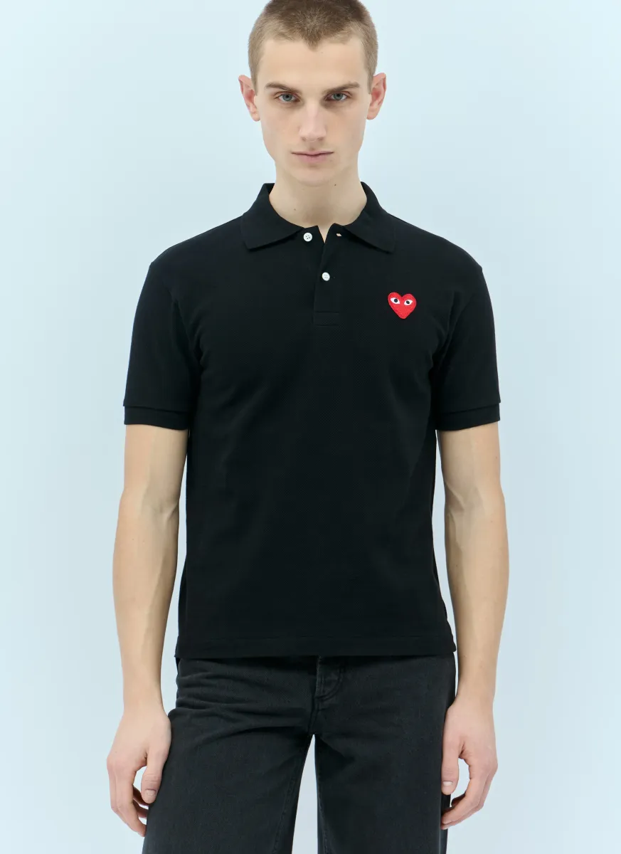 Logo Patch Polo Shirt
