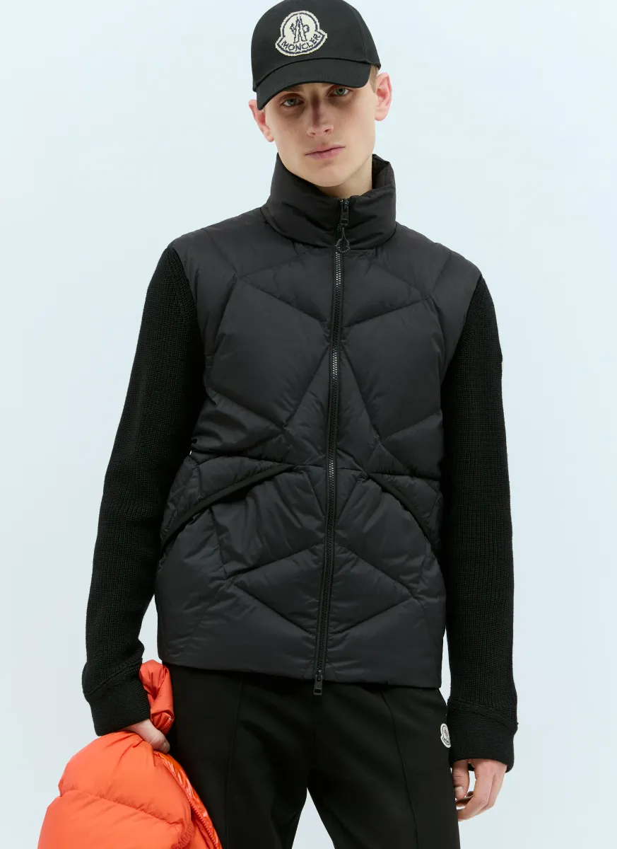 Padded Zip-Up Cardigan